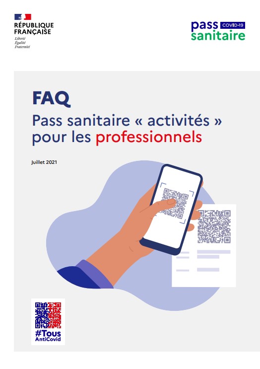 pass sanitaire page accueil