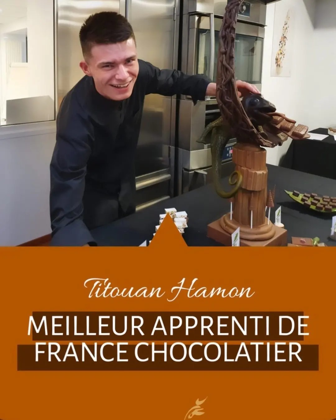 Caméléon, Titouan Hamon, Chocolatier, MAF, Meilleur apprenti France, Chocolat